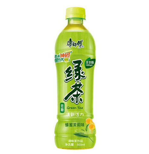 图片 康师傅 低糖蜂蜜绿茶 蜂蜜茉莉味 500ml