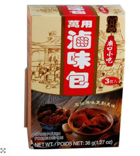 图片 台湾小磨坊 小磨坊万用卤包 (3套入) 36g 台湾最好吃的卤料
