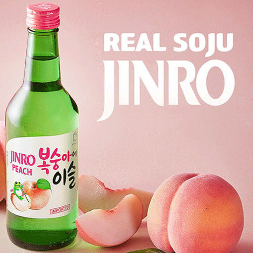 图片 韩国JINRO 蜜桃味烧酒 350ml 13% Alc. 