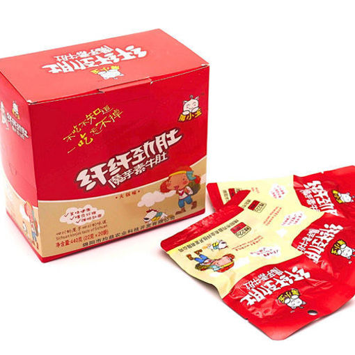 图片 魔小玉 纤纤劲肚 魔芋素牛肚 火锅味 440g (内含20袋 红盒)