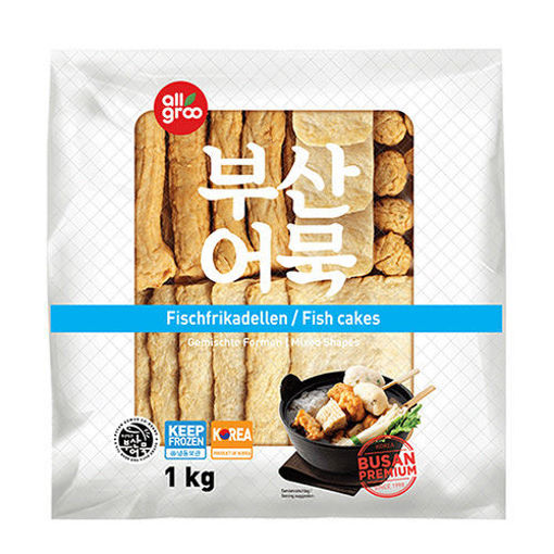 图片 韩国ALLGROO 混合形状鱼条鱼丸鱼饼 1公斤大包装 1kg 