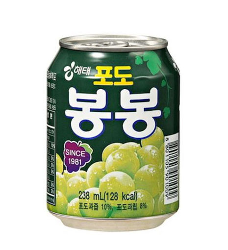 图片 韩国进口海太 粒粒葡萄汁 大颗葡萄粒 240ml  -U19