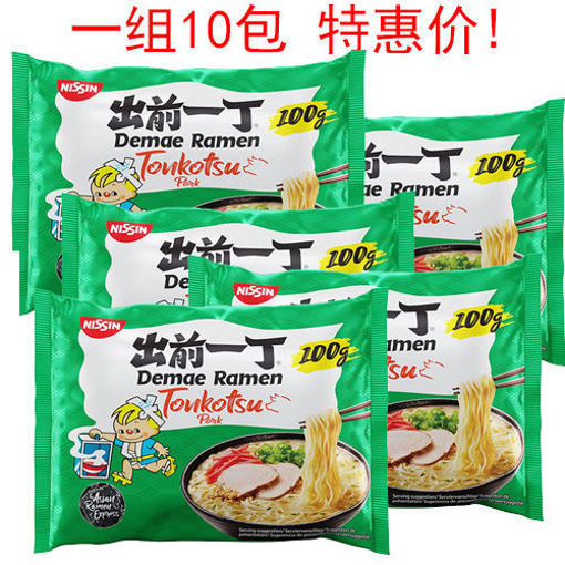 Picture of 10er pack NISSIN Instant Noodle Tonkotsu Rip Flavour 10x100g