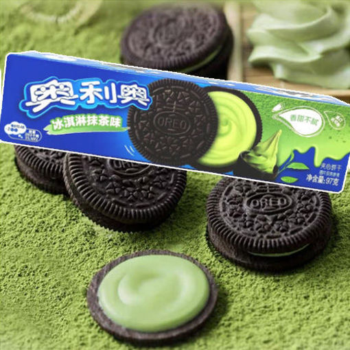 图片 OREO奥利奥夹心饼干 冰淇淋抹茶味 97g
