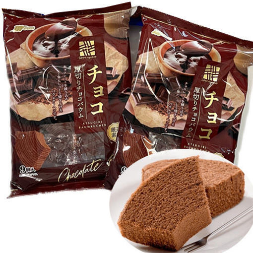 图片 日本丸金 厚切巧克力牛乳年轮蛋糕 超浓巧克力味 9枚 230g