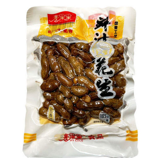 图片 麦果果 水煮花生 五香味 385g (白袋)