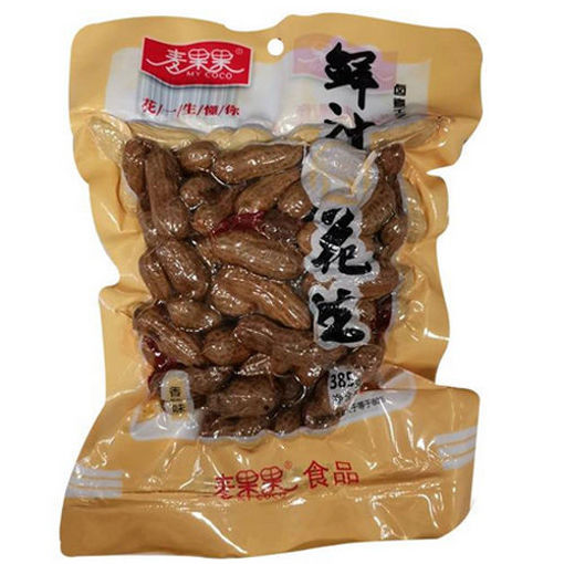 图片 麦果果 水煮花生 香辣味 385g (黄袋)