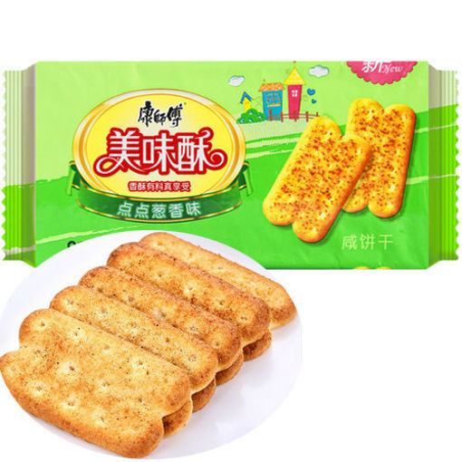 图片 康师傅 美味酥 咸酥饼干 点点葱香 80g