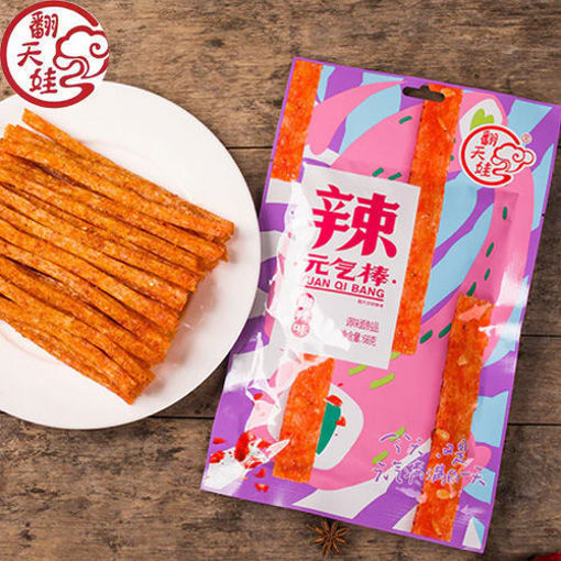 图片 翻天娃 甜辣味元气棒 儿时经典辣条 68g 