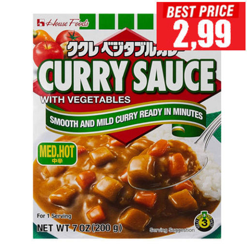 图片 日本好侍 即食扣饭咖喱酱 (含蔬菜土豆 胡萝卜苹果酱等)200g 加热即可扣饭 日期见内页