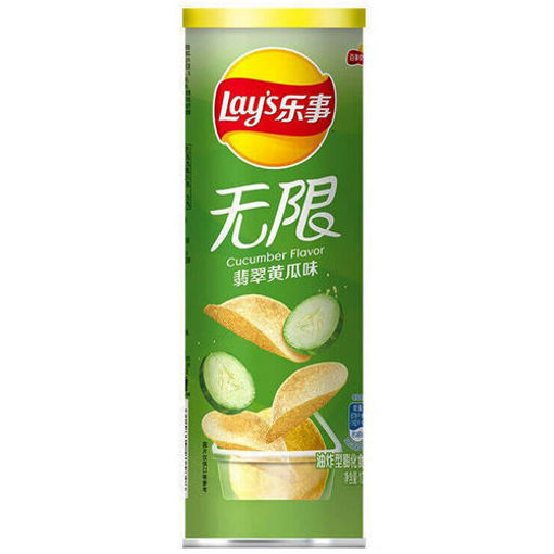 图片 乐事薯片 翡翠黄瓜味 罐装 90g 