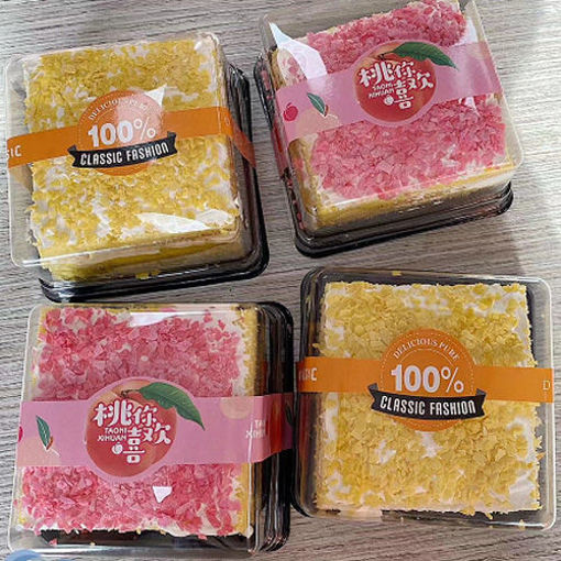 图片 花田食品 草莓奶油蛋糕 粉色 115g 