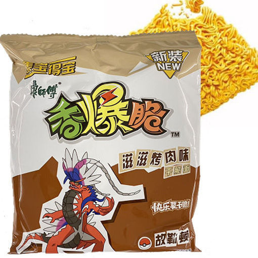 图片 康师傅香爆脆 干脆面 滋滋烤肉味 33g 