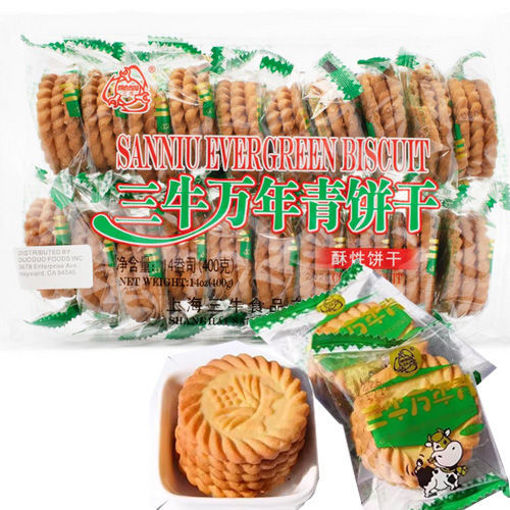图片 经典老上海三牛 万年青酥性饼干 400g