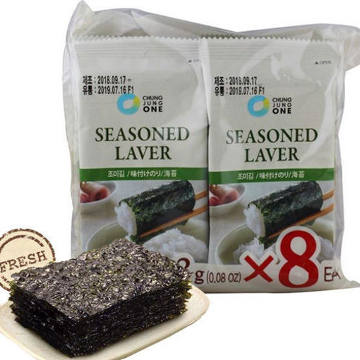 图片 韩国清净园 8包组合即食海苔 包饭紫菜 18.4g 