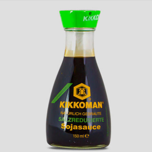 图片 日本Kikkoman万字 减盐酱油  寿司蘸酱油 150ml 小号方便酱油瓶