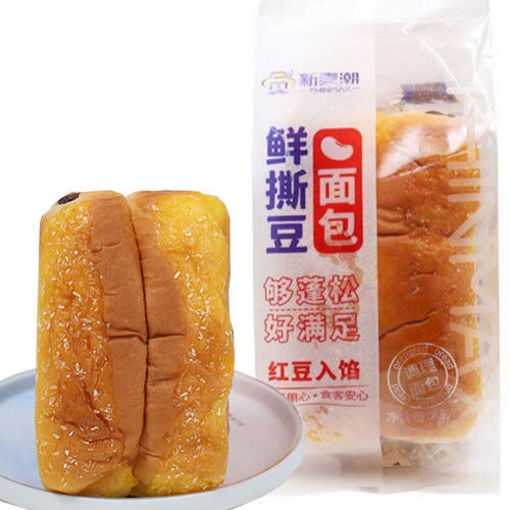 图片 新麦潮 鲜撕豆面包 红豆夹心 85g