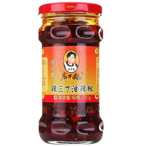 图片 老干妈 辣三丁油辣椒 280g 日期见内页
