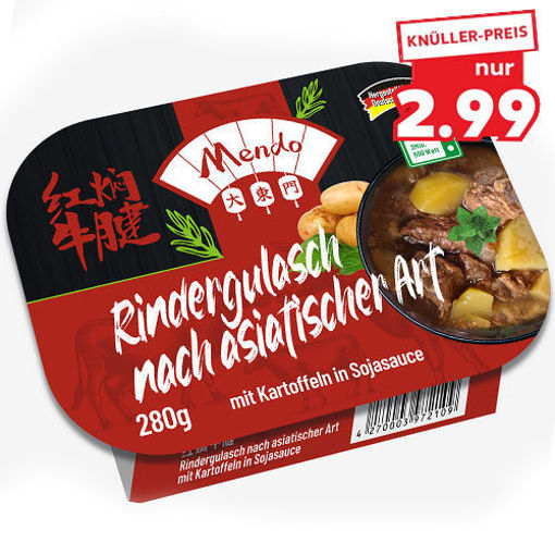 Picture of Asian-style beef goulash with potatoes in soy sauce 280g