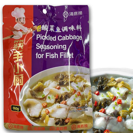 图片 海底捞 上汤酸菜鱼调味料 360g 日期见内页