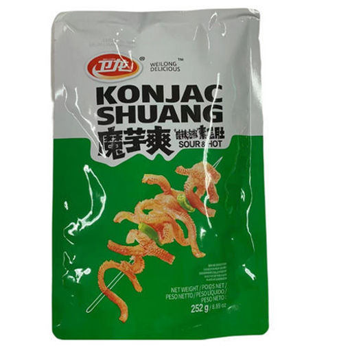 图片 卫龙 魔芋爽 绿袋酸辣味 252g 日期见内页