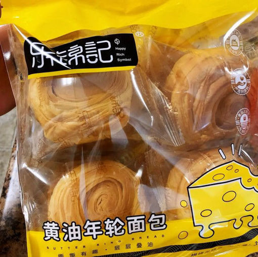 图片 乐锦记 买黄油年轮面包 320g 日期见内页
