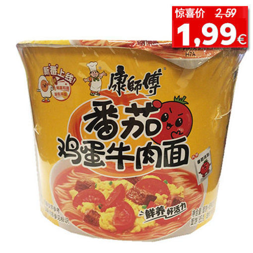 Picture of KangShiFu Instant Noodle Tomato-Egg Flavored 122g