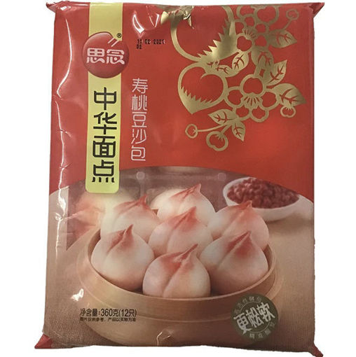图片 思念 寿桃豆沙包 360g