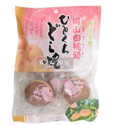 图片 日本 迷你铜锣烧 岗山白桃线 5块装 123g (日期 2025-07-19)