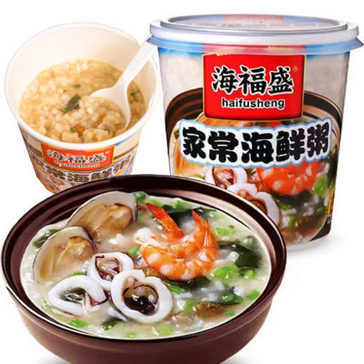 图片 海福盛 冻干 冲泡即食 家常海鲜粥 37g