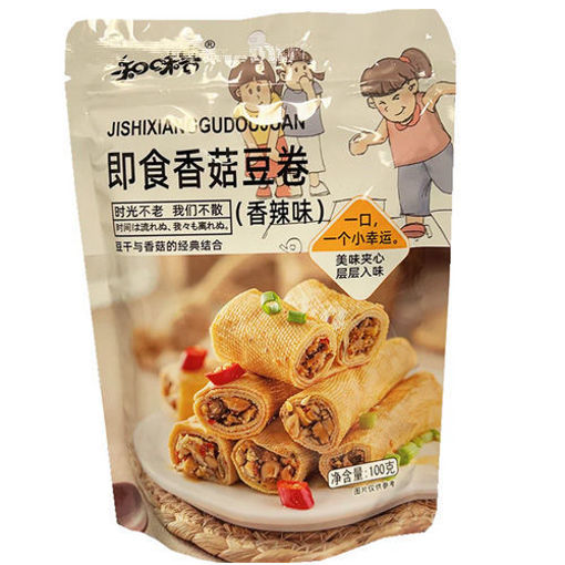图片 知味客 香菇豆卷 香辣味 75g 日期见内页