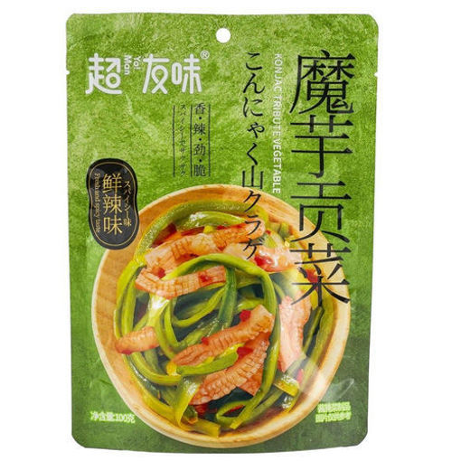 图片 超友味 魔芋贡菜 鲜辣味 100g 内含小包装 日期见内页