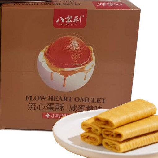 图片 八宝利 流心蛋酥 咸蛋黄味 400g 大盒 日期见内页