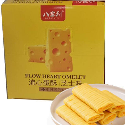 图片 八宝利 流心蛋酥 芝士味 400g 大盒 日期见内页