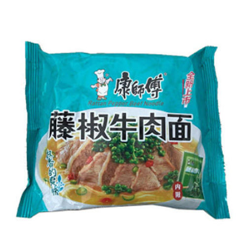 图片 康师傅方便面 藤椒牛肉面108g 日期见内页