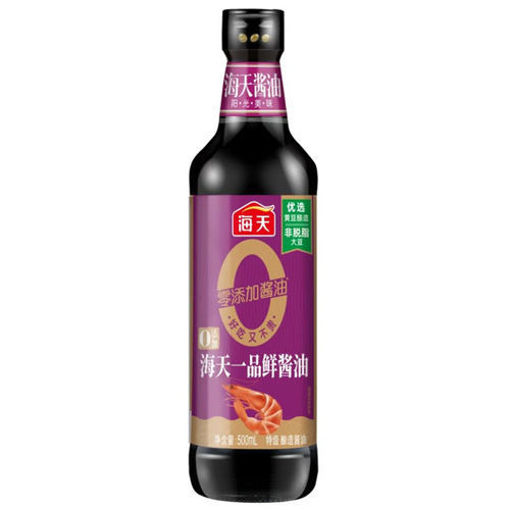 图片 海天 0添加 一品鲜酱油 500ml 日期见内页