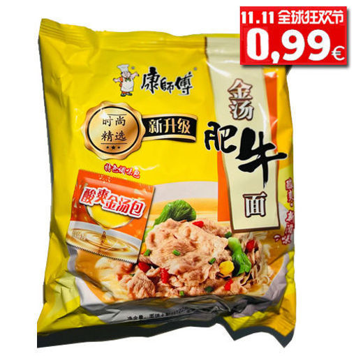 图片 康师傅方便面 金汤肥牛面 108g 日期见内页