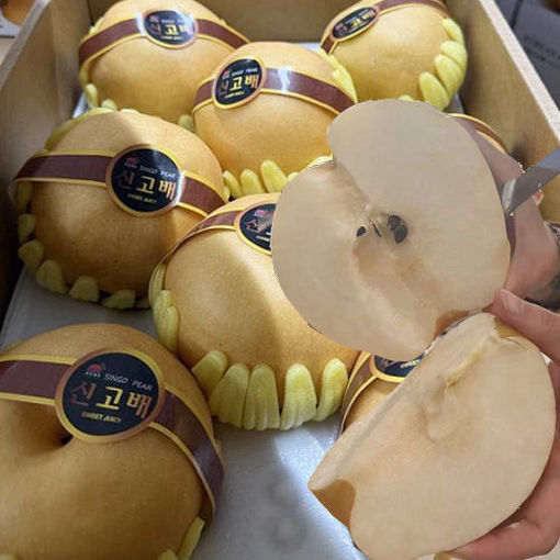 图片  韩国进口 大黄金梨 特大号 550/600g  特甜多汁肉细腻