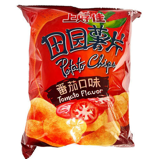 图片 上好佳 田园薯片 番茄味 50g