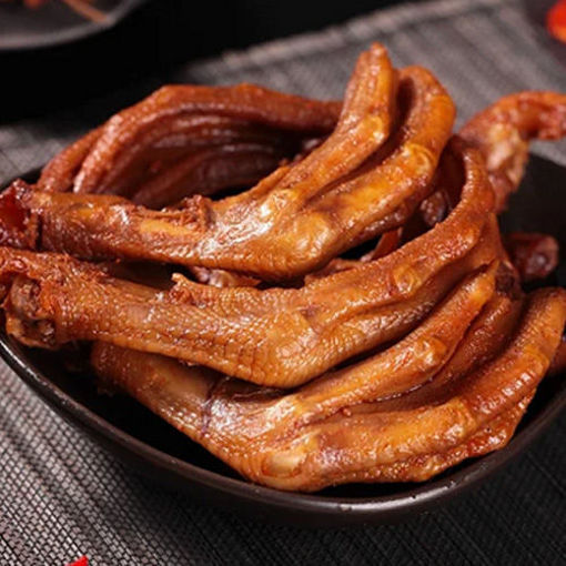 图片 阿雪卤味 熏鸭爪 500g