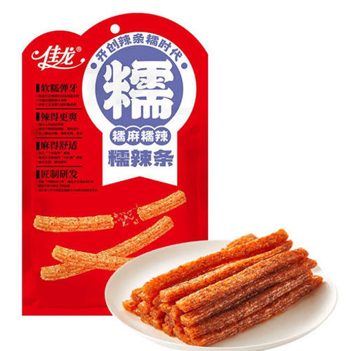 图片 佳龙 糯辣条 102g 日期见内页
