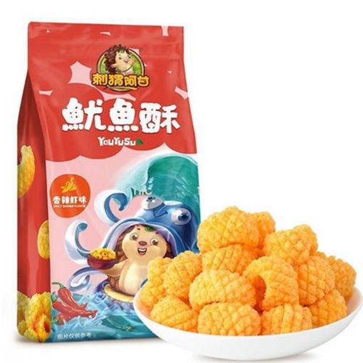 图片 刺猬阿甘 鱿鱼酥 香辣虾味 160g