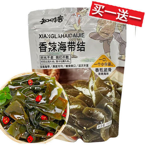 图片 买一送一! 知味客 香辣海带结 150g 日期 2026-01-09