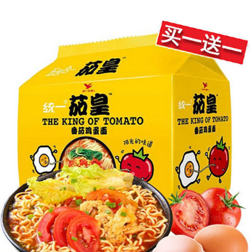 图片 买一送一! 统一汤达人 5连包 番茄鸡蛋面 580g 日期 2026-02-14