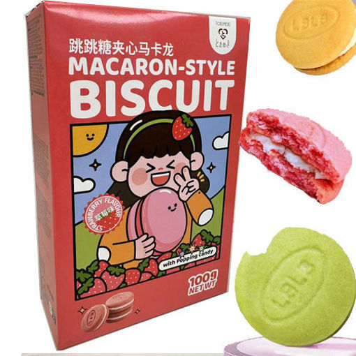 图片 Tokimeki 跳跳糖夹心马卡龙 草莓味 100g