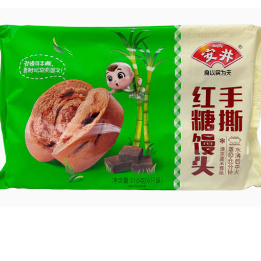 图片 安井 手撕红糖馒头 510g