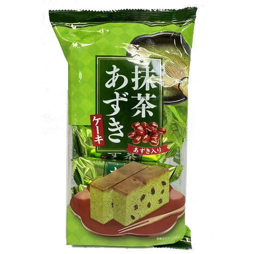 图片 日本Maruto 和风抹茶红豆蛋糕 110g 日期见内页
