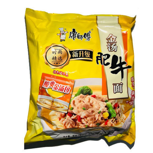 图片 康师傅方便面 金汤肥牛面 108g 日期见内页