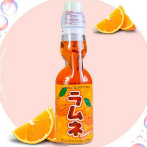 图片 日本哈達 香橙味弹珠汽水 200ml