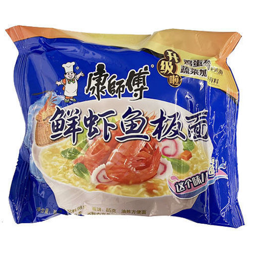 图片 康师傅方便面 鲜虾鱼板面 98g 